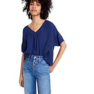 Madewell Rhyme Blouse Navy
